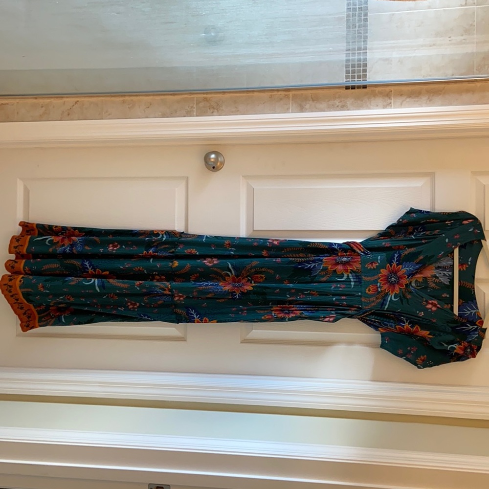 Long floral maxi dress